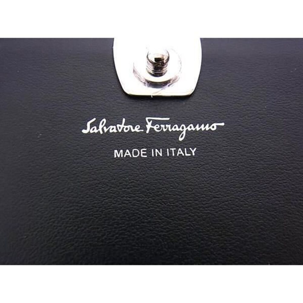 Salvatore Ferragamo JP Vara Rion Leather Bi fold Long Wallet Pink - Picture 6 of 6